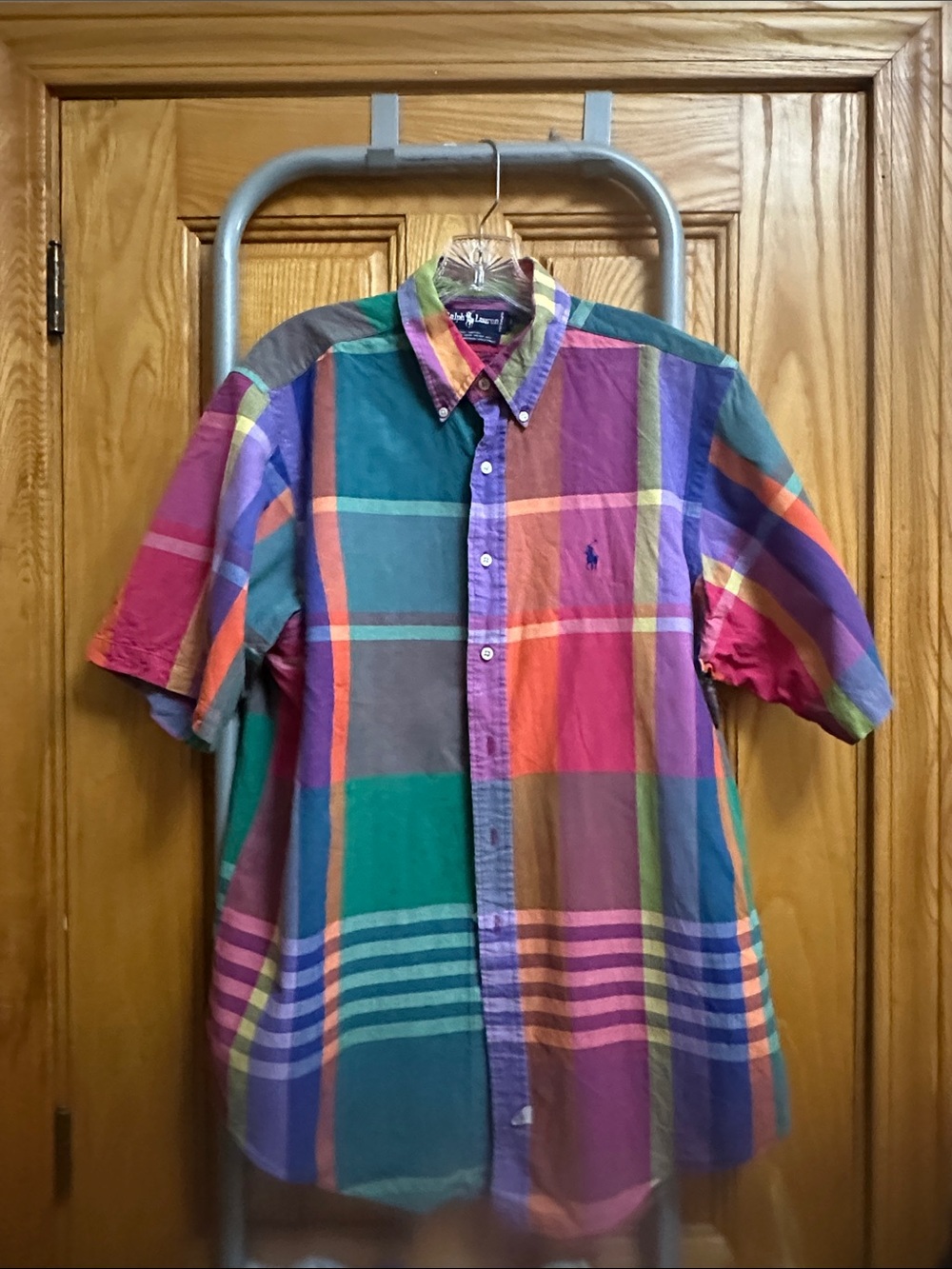 Polo by Ralph Lauren Multicolor Plaid Short-Sleeve Button-Down Shirt